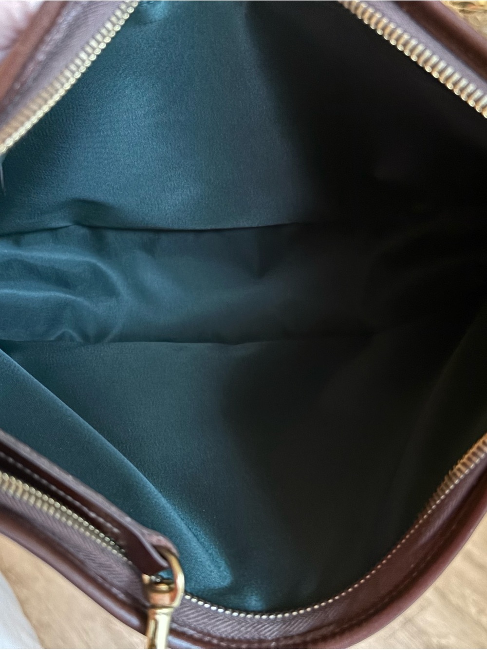 Dooney & Bourke Chocolate Brown Pebbled Leather Shoulder Bag - Picture 5 of 5
